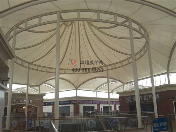 寶雞ETFE商業(yè)街走廊膜結構封閉【設計生產(chǎn)廠家】