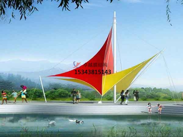 撫州景觀<font color='red'>張拉膜結構</font>遮陽棚【生產(chǎn)廠家】