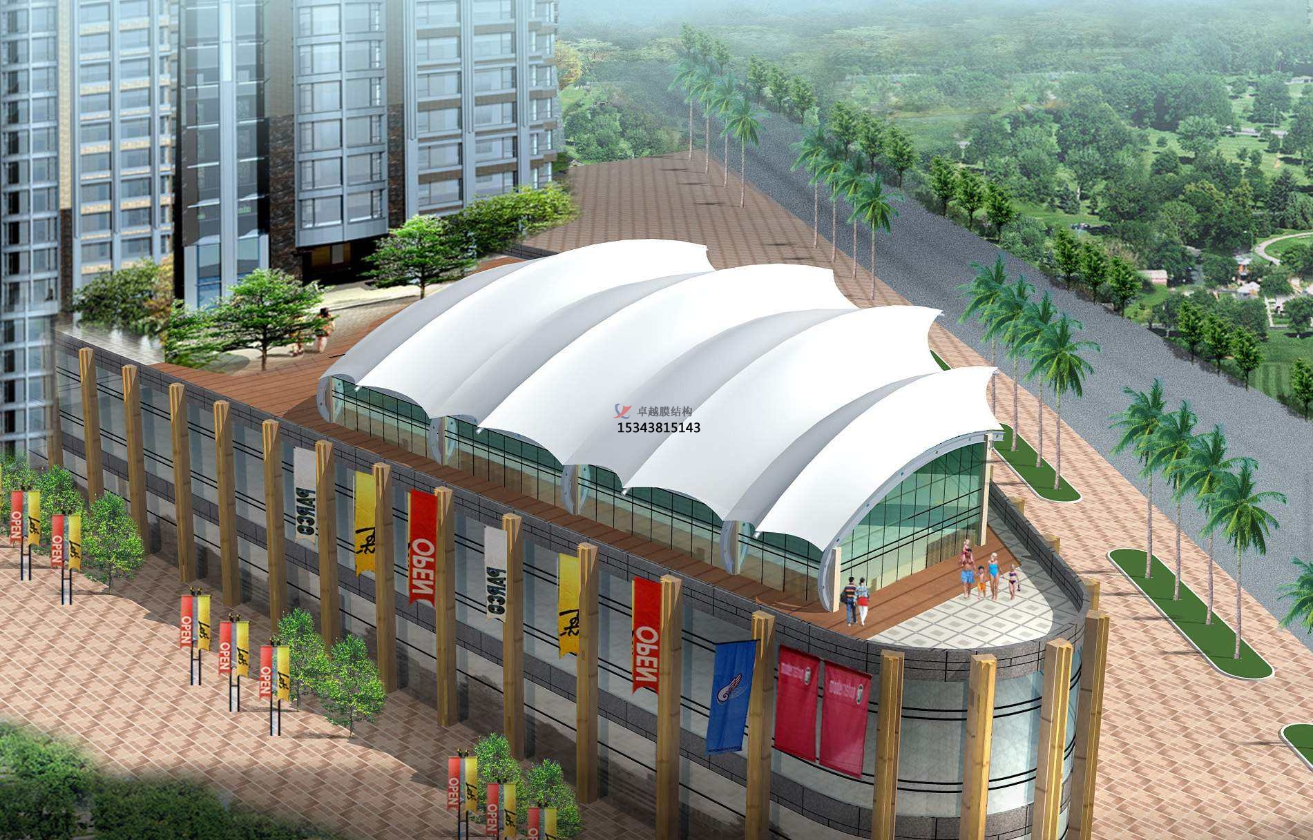 邯鄲膜結(jié)構(gòu)游樂場/水上樂園/造浪池/游泳池/兒童樂園遮陽棚廠家【膜結(jié)構(gòu)設計】