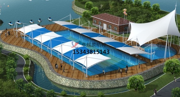 張家口膜結(jié)構(gòu)游樂場/水上樂園/造浪池/游泳池/兒童樂園遮陽棚廠家【<font color='red'>膜結(jié)構(gòu)設(shè)計</font>】